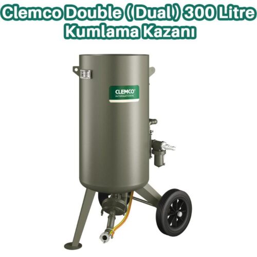 Clemco 300 Litre Çift Hazneli Kumlama Kazanı